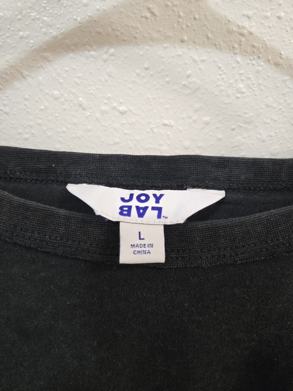 JoyLab Washed Black Cropped Tee - Picture 3 of 4